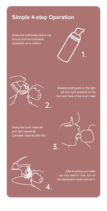 Kids U-shaped Sonic Electric Toothbrush 360