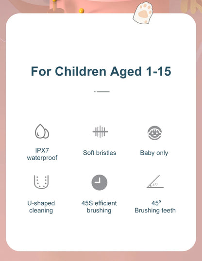 Kids U-shaped Sonic Electric Toothbrush 360